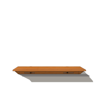 Bureau Flottant LE KETCH (48") Le Tenon et la Mortaise Cerisier-Sans-tiroir-Sans-tablette