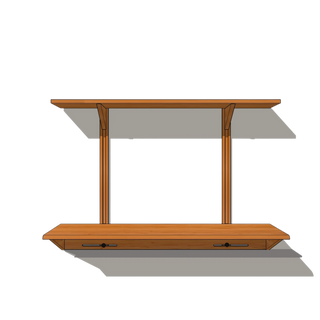 Bureau Flottant LE KETCH (48") - Le Tenon et la Mortaise