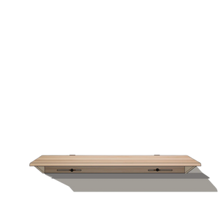 Bureau Flottant LE KETCH (48") Le Tenon et la Mortaise Érable-à-sucre-Sans-tiroir-Sans-tablette