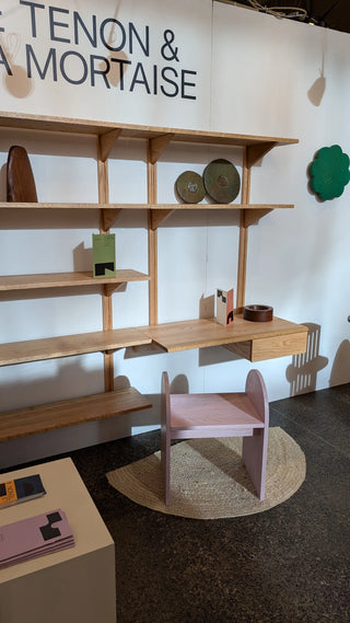 Bureau mural LE KETCH 36" - 1 tiroir - 2 tablettes - Vente d'atelier - Le Tenon et la Mortaise
