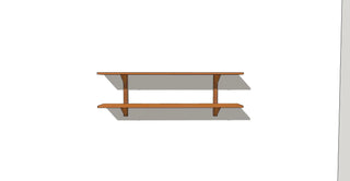 CLARA Étagère murale Le Tenon et la Mortaise 60-Cerisier-2