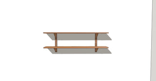CLARA Étagère murale Le Tenon et la Mortaise 60-Chêne-rouge-2