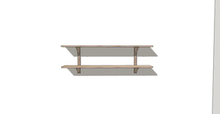 CLARA Étagère murale Le Tenon et la Mortaise 60-Érable-à-sucre-2