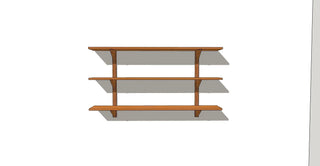 CLARA Étagère murale Le Tenon et la Mortaise 60-Cerisier-3