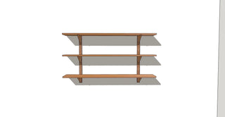 CLARA Étagère murale Le Tenon et la Mortaise 60-Chêne-rouge-3