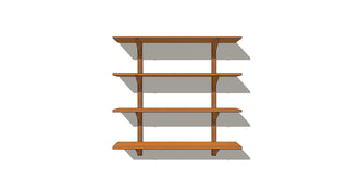 CLARA Étagère murale Le Tenon et la Mortaise 48-Cerisier-4