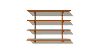CLARA Étagère murale Le Tenon et la Mortaise 60-Cerisier-4