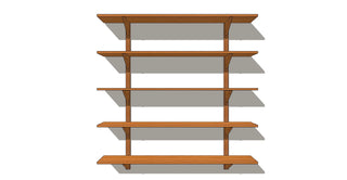 CLARA Étagère murale Le Tenon et la Mortaise 60-Cerisier-5