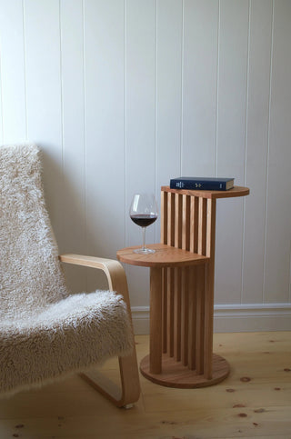 Aube Side Table Le Tenon et la Mortaise Chêne-rouge 