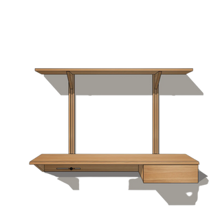 Bureau Flottant LE KETCH (48") - Le Tenon et la Mortaise