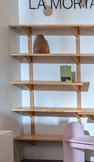Étagère murale CLARA - 5 tablettes - 36" - chêne rouge - Vente d'atelier Le Tenon et la Mortaise  
