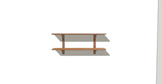 CLARA Étagère murale Le Tenon et la Mortaise 48-Chêne-rouge-2 