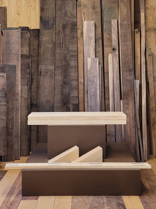Étagère murale CLARA IV 36" en érable à sucre - Vente d'atelier Le Tenon et la Mortaise  